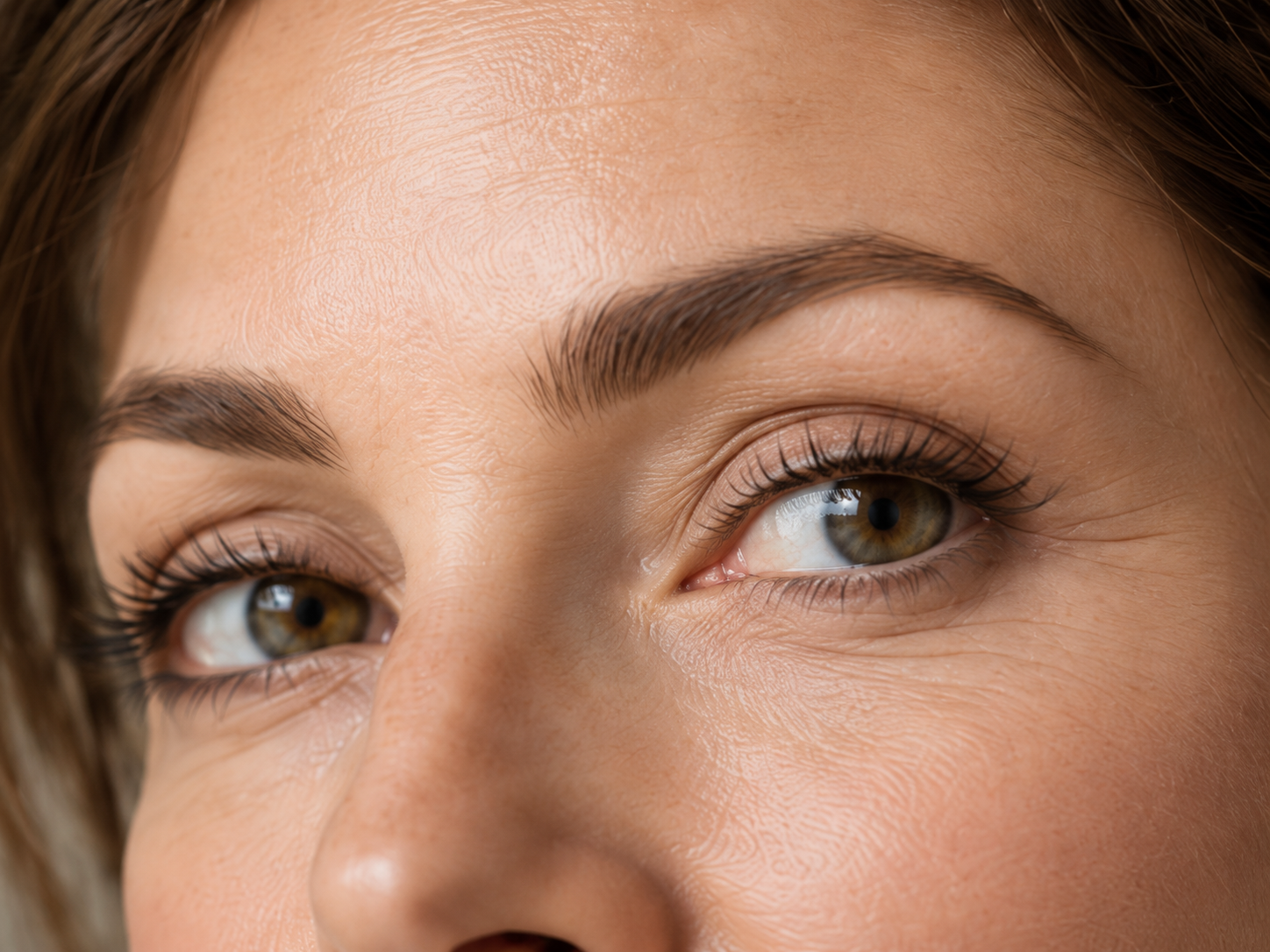 Close-up of eyes and eyebrows